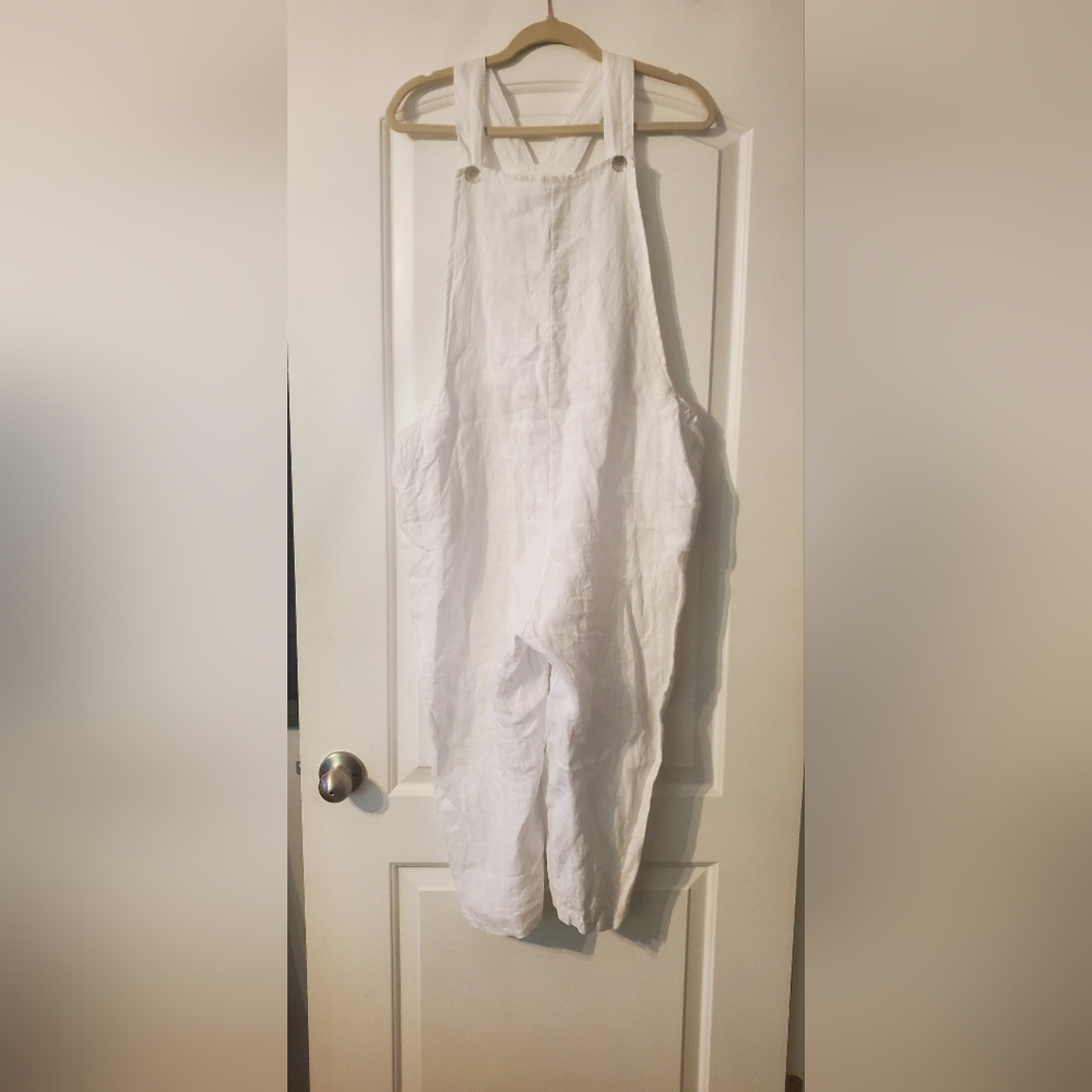 White Italian Linen Jumper